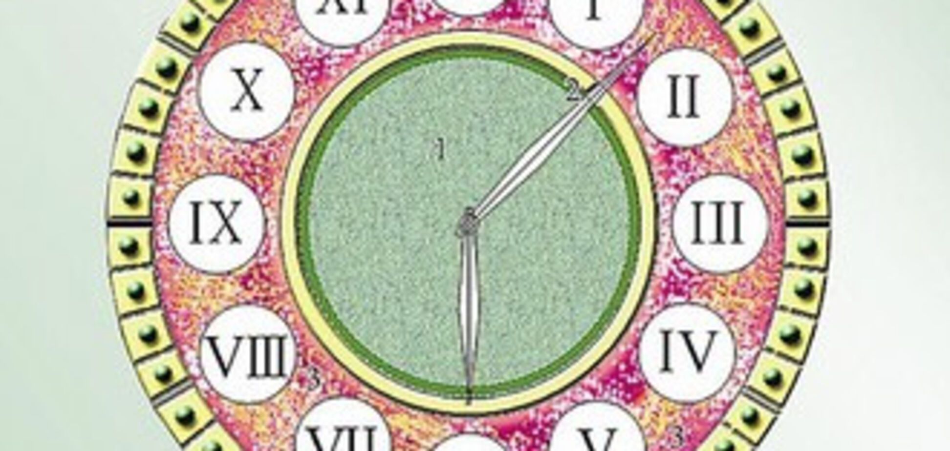 Цветочные часы на Майдане замерзли