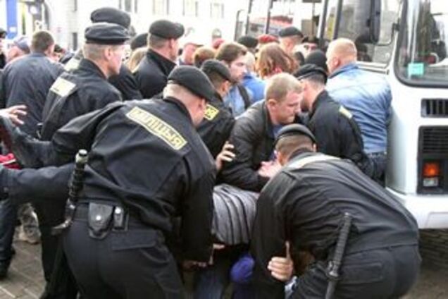 Минский ОМОН жестко разогнал акцию оппозиции