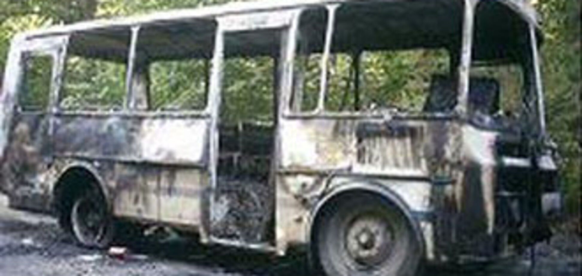 На Волыни сгорел рейсовый автобус