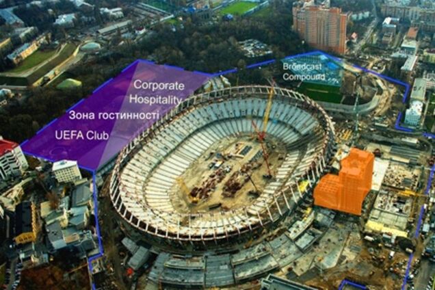 Зона гостеприимства НСК 'Олимпийский' примет 13 тысяч гостей