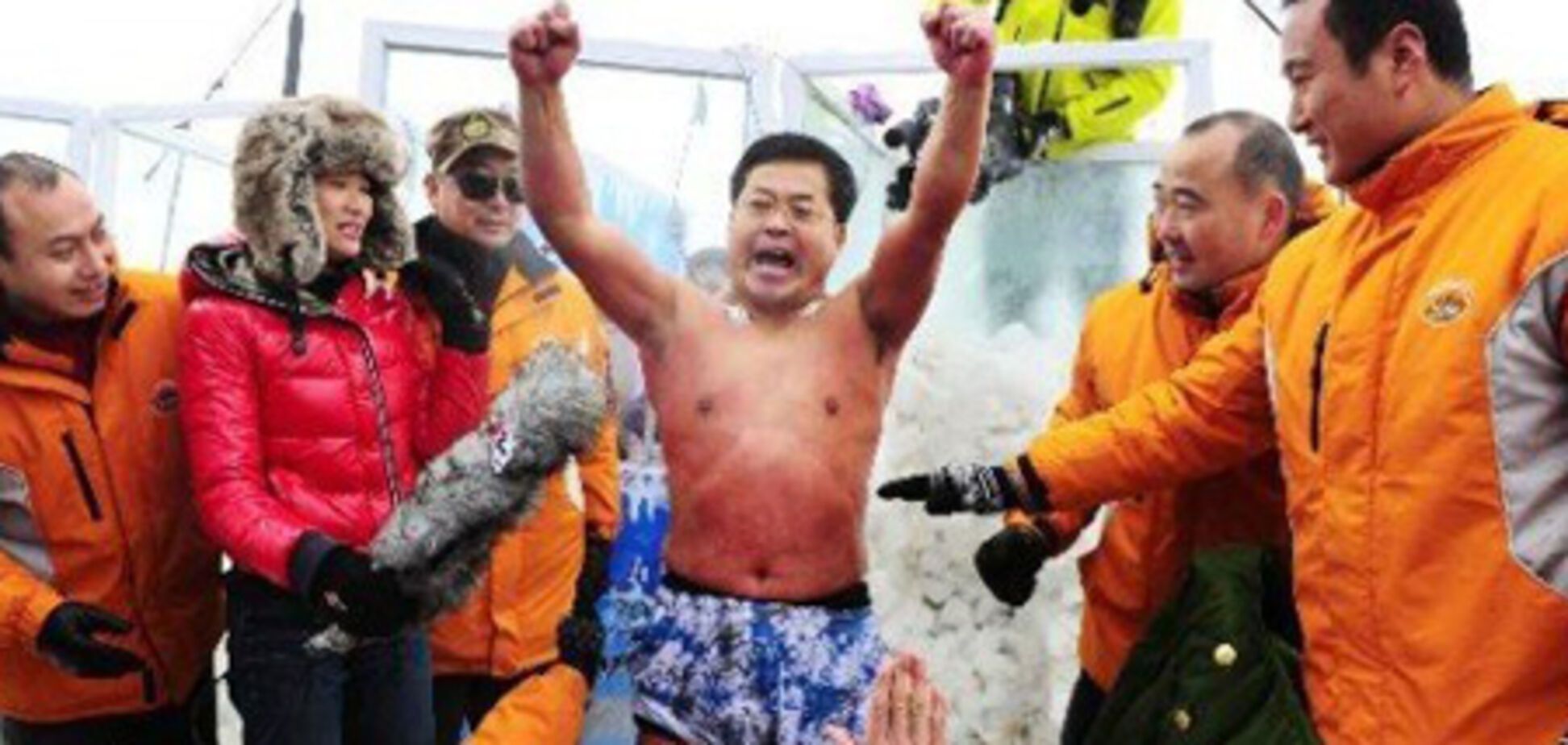 Голый китаец побил мировой рекорд