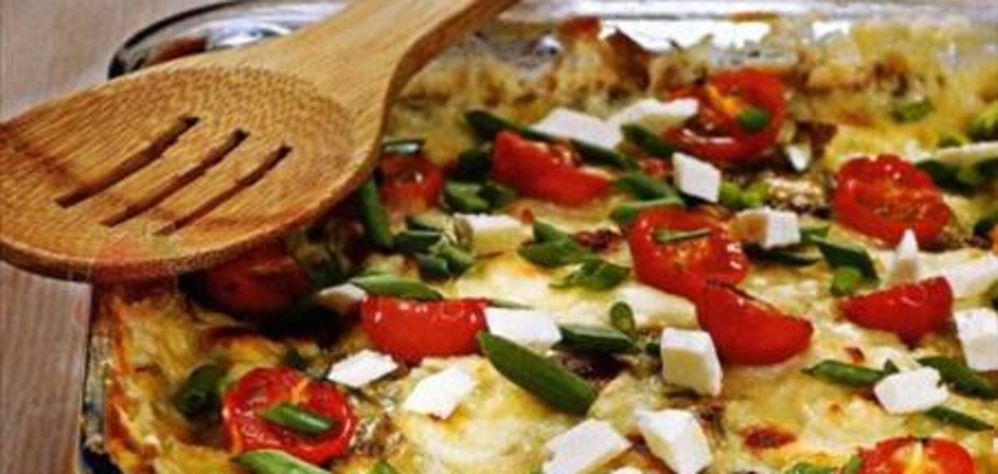 Пирог с крапивой и творогом