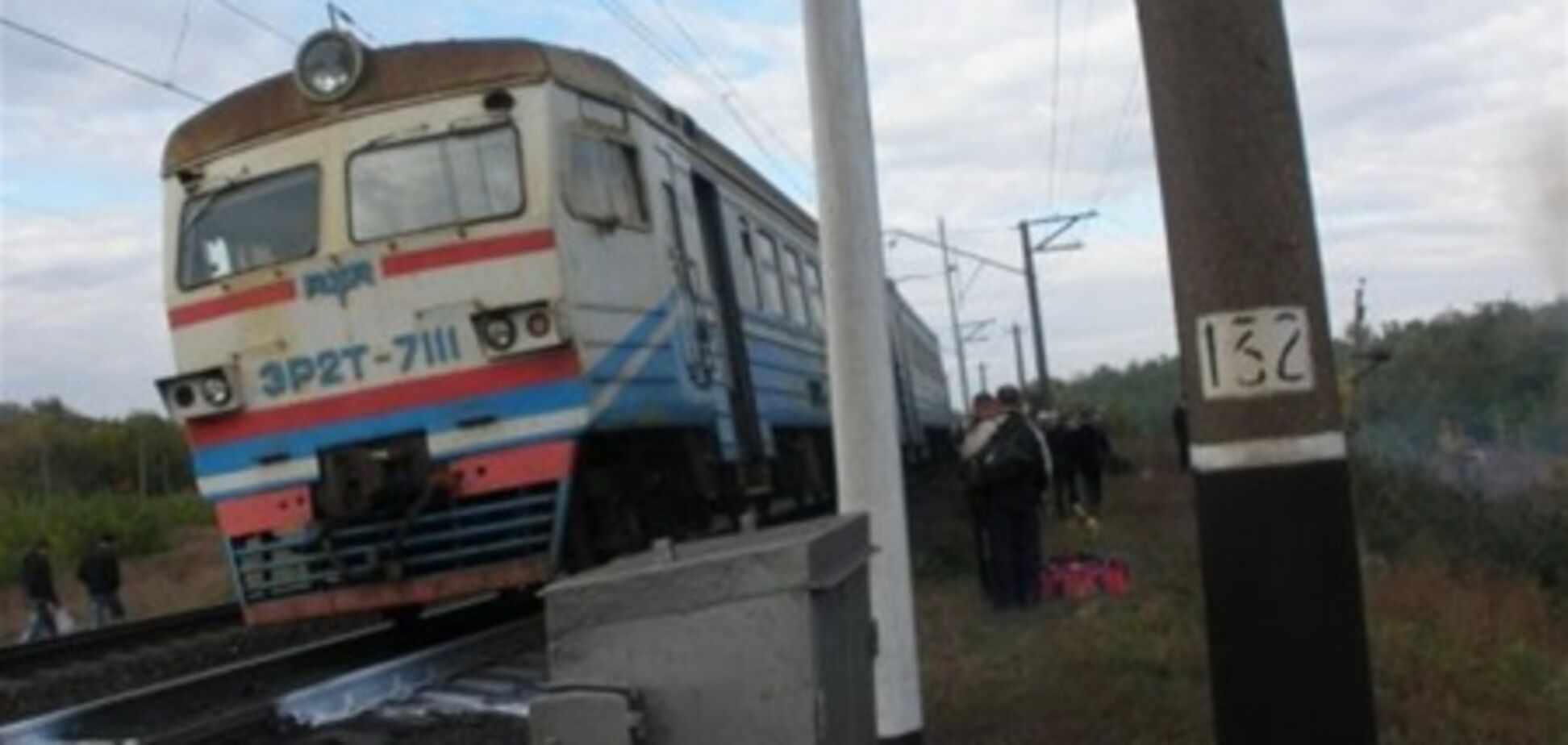 В Донецкой области загорелась электричка с пассажирами