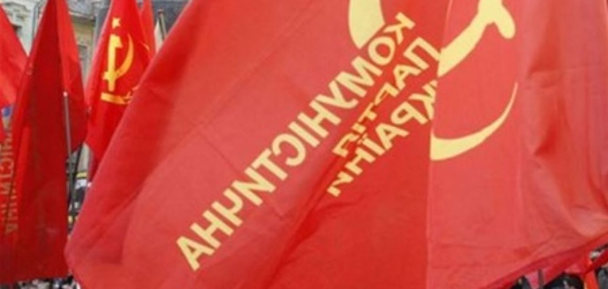 Под Кировоградом хулиганы сожгли флаг КПУ