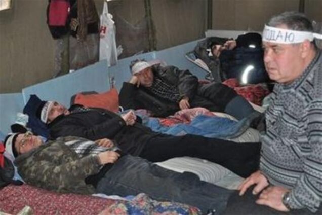 У наметовому містечку донецьких чорнобильців сталася НП