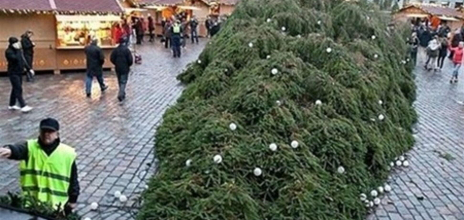 Головна ялинка Естонії впала вдруге