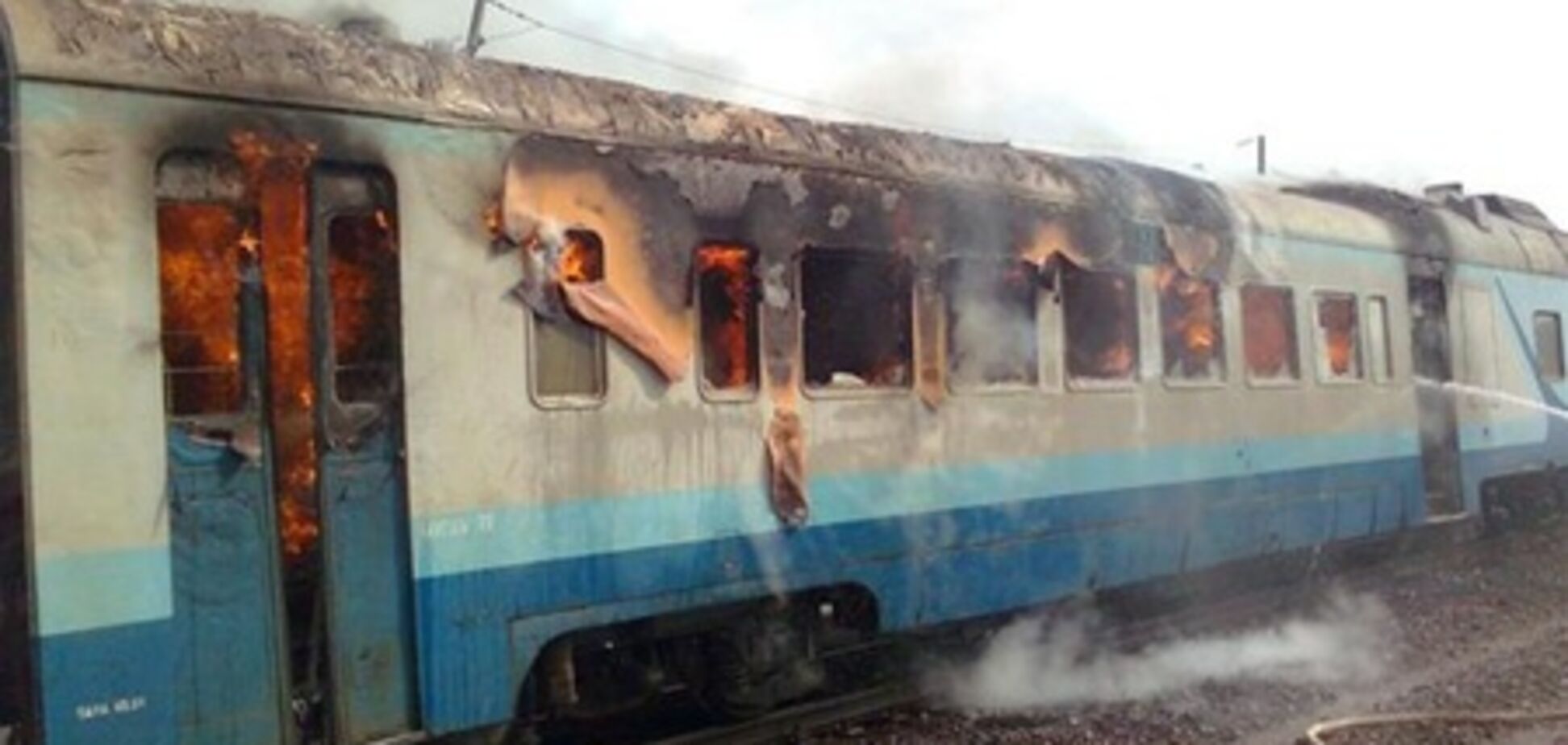 Волинь. У приміському поїзді під час руху сталася пожежа