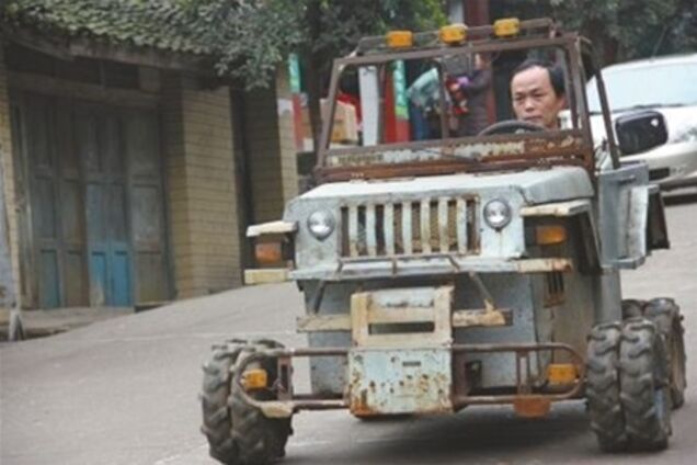 Китаец построил самодельный джип «Хаммер» за 630 долларов. Фото