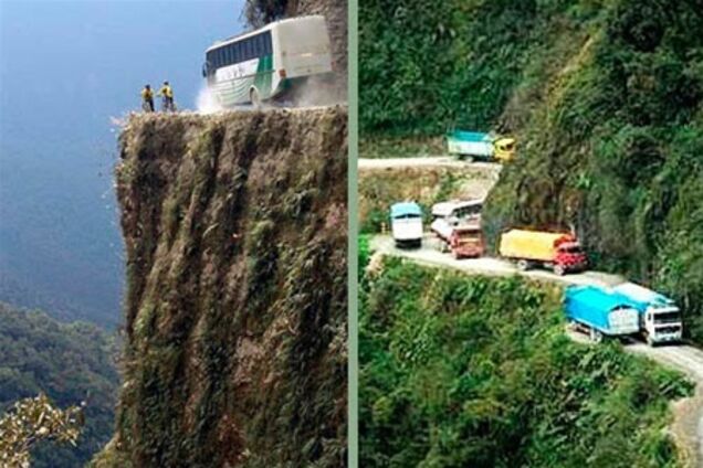 Названы самые сложные и опасные дороги в мире. Фото