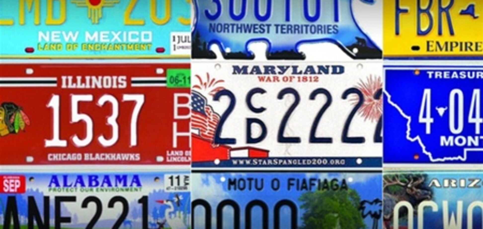 Названы 12 самых красивых автомобильных номеров. Фото