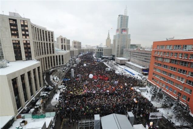 На акцію протесту в Москві прийшли 120 тисяч осіб