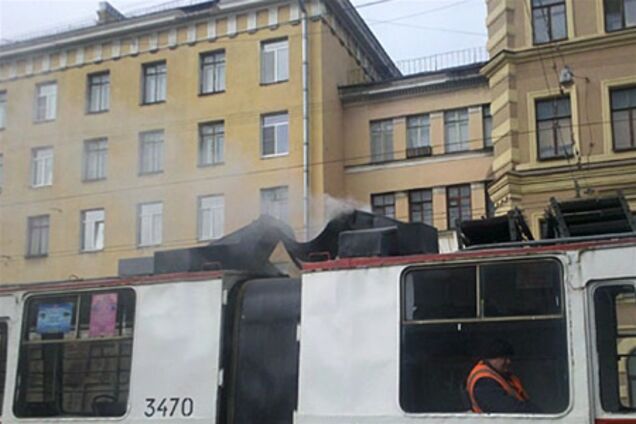 Під час презентації нового вагона швидкісного трамвая Попова висадили через раптове задимлення