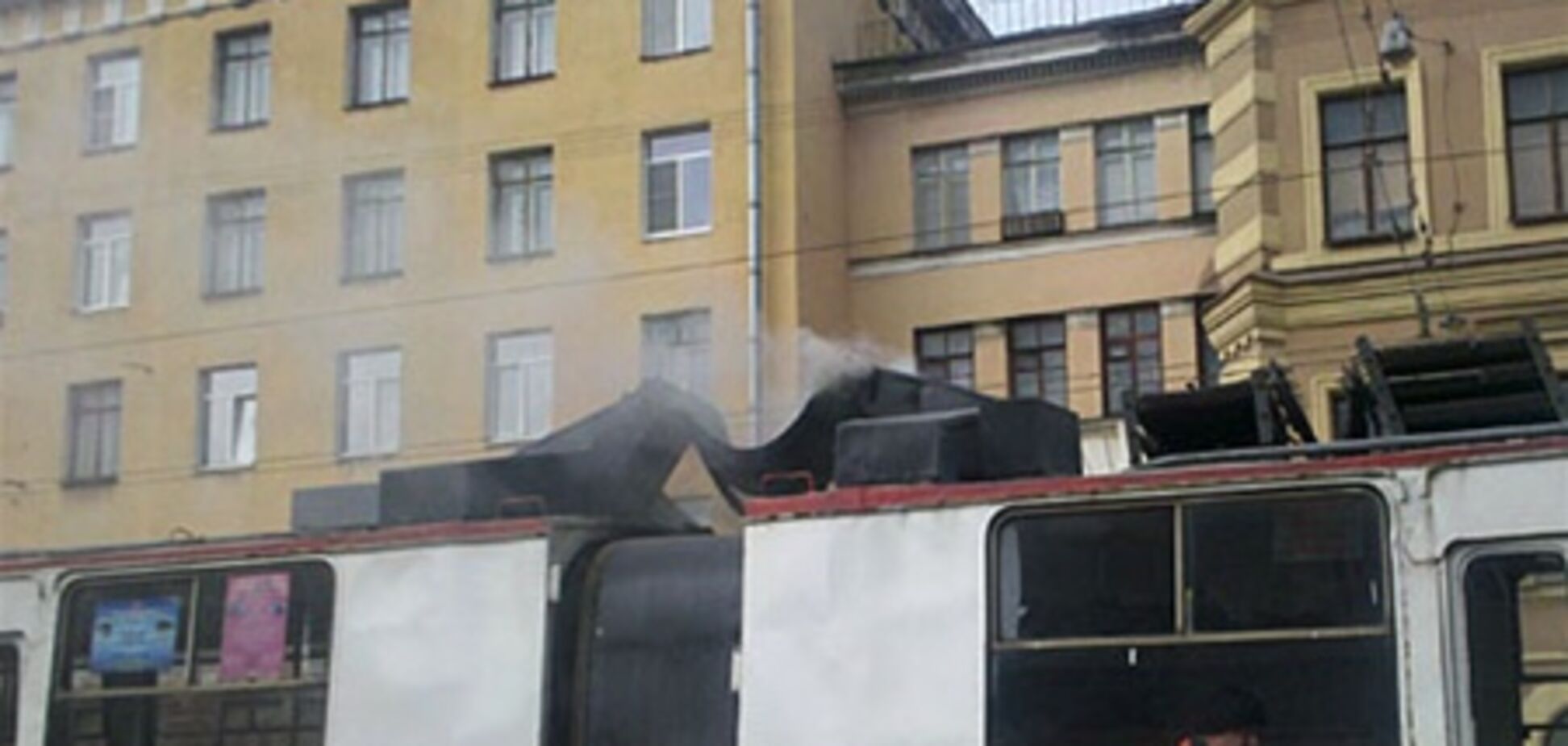 Під час презентації нового вагона швидкісного трамвая Попова висадили через раптове задимлення