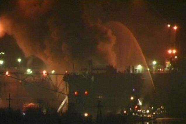 Пожежа на підводному човні 'Єкатеринбург': госпіталізовано дев'ять осіб. Відео