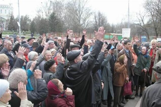 Луцьк. Громадяни вимагали відставки прокурора Гіля, якого призначили у Рівне