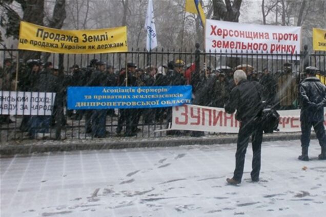 Ляшко привів під парламент ... корову