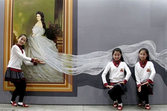 Выставка 3D картин в Китае