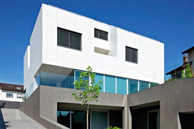 Облицовка дома в форме бриллианта