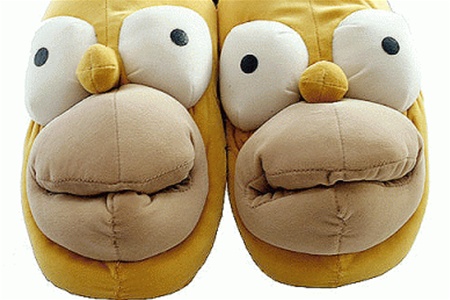 В якості докази - домашні тапочки