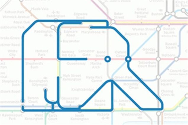 Животные в лондонском метро