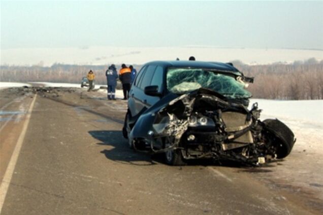 ДТП баварцев: BMW X5 столкнулся с BMW X5