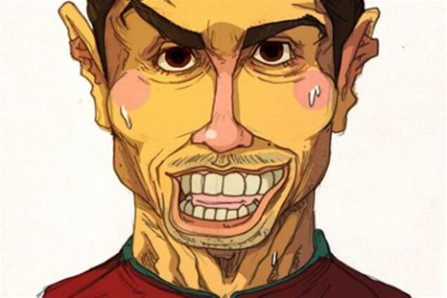 Забавные карикатуры на футболистов. ФОТО