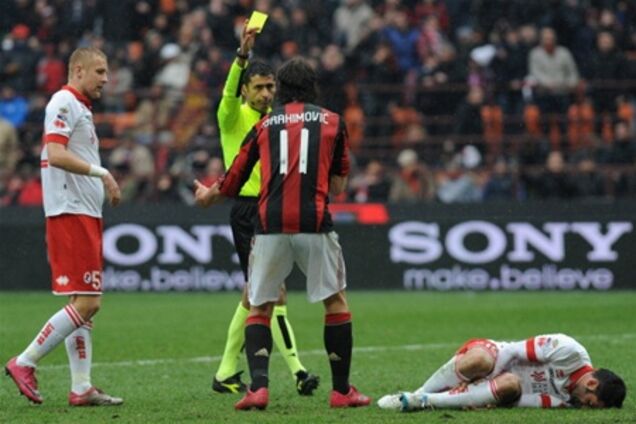 Чемпионат Италии. 29-й тур. 'Милан' потерял два очка и Ибрагимовича