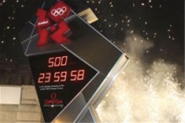 Олимпийские часы на Трафальгарской площади остановились