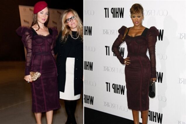 Ксения Собчак одолжила платье у подружки?