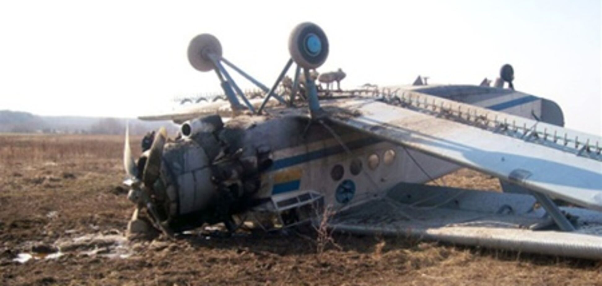 Під Житомиром при посадці загорівся літак. Фото