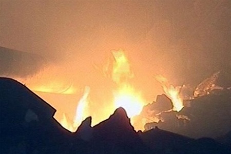 Пожар на бумажном комбинате в России тушили более 7 суток