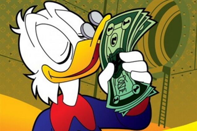 Скрудж МакДак стал самым богатым вымышленным героем