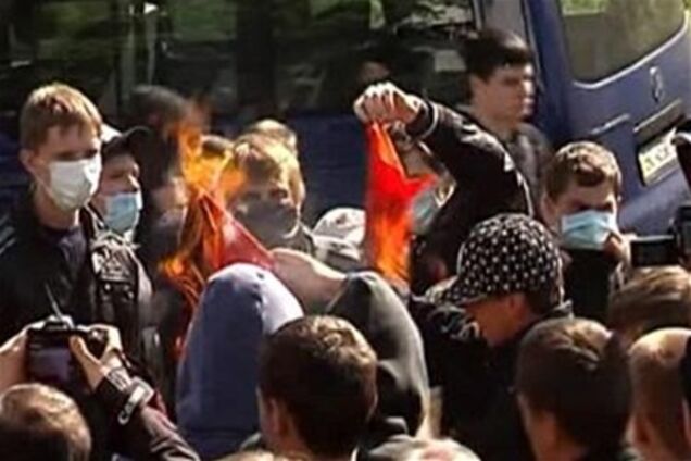 Милиция: беспорядки во Львове спровоцировали люди Тягнибока