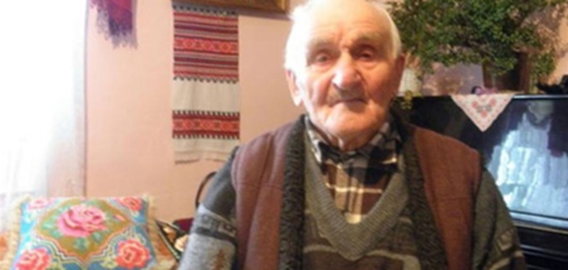 Самый старый житель Украины празднует 111-й день рождения 