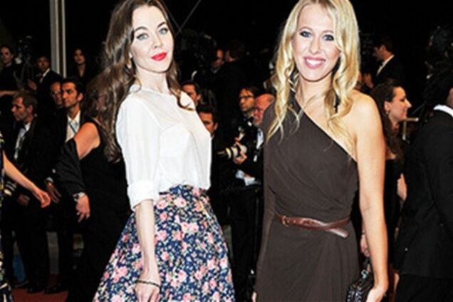 Собчак на красной дорожке в Каннах