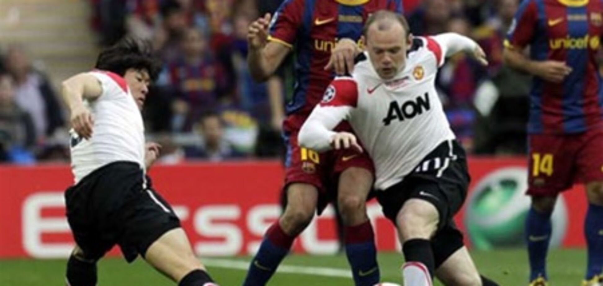 'Барселона' - 'Манчестер Юнайтед' - 3:1. Хронология матча