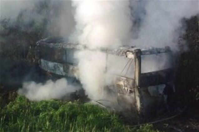 ДТП В России: маршрутка сгорела вместе с пассажирами