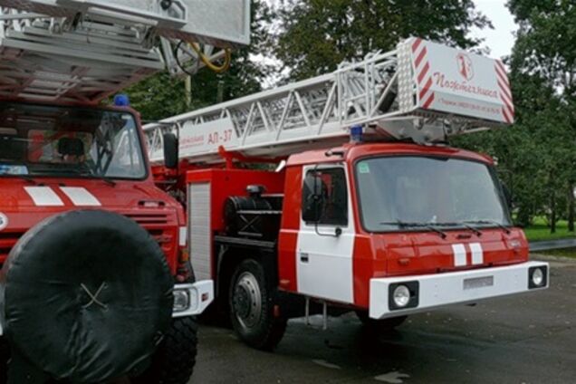 В центре Киева произошел крупный пожар