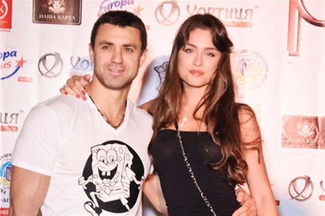 Ирина Журавская с мужем на Sponge Bob Party