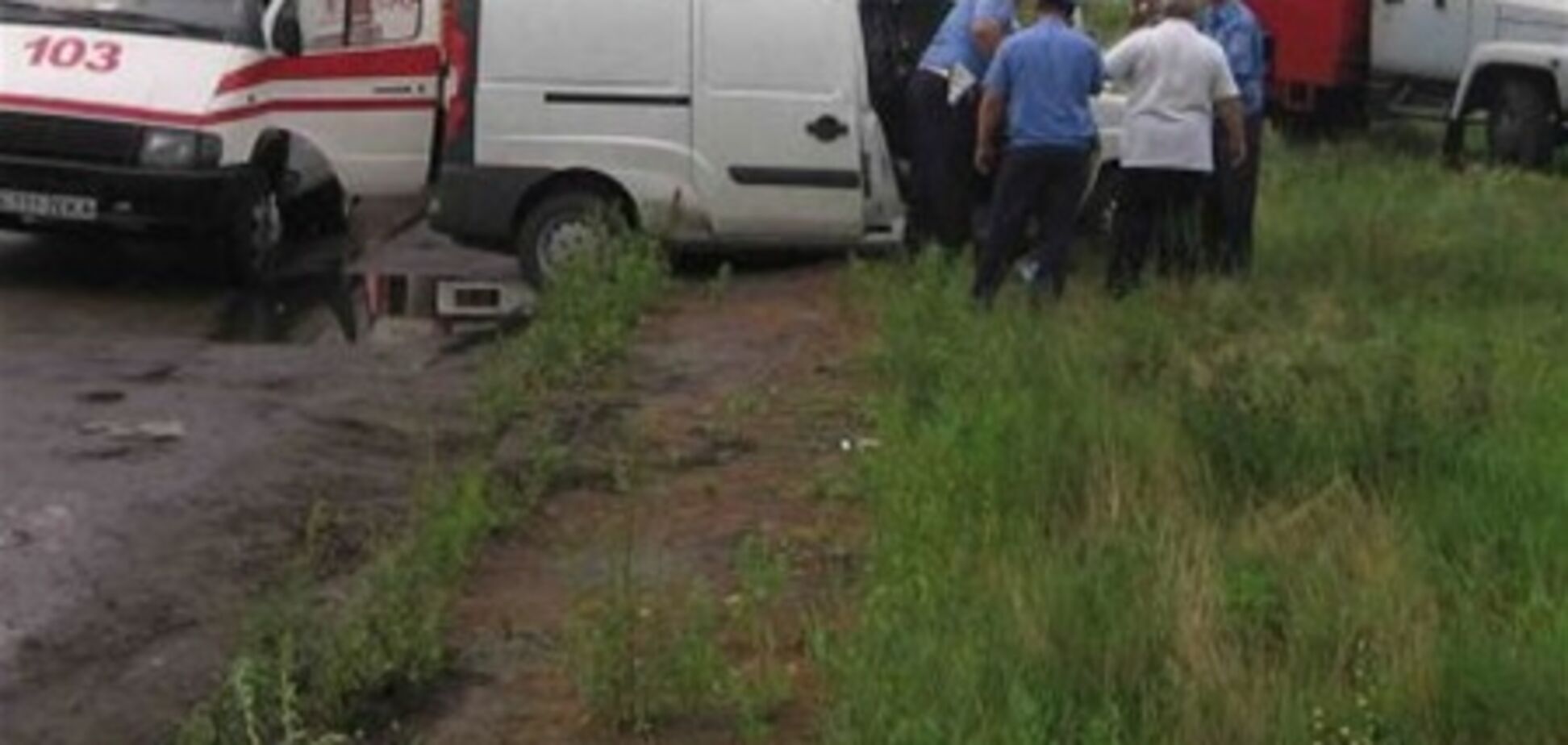 Киев: на улице Пуховской Fiat Doblo столкнулся с электроопорой - водитель погиб