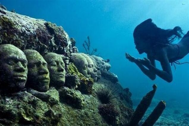 Мексиканский подводный музей скульптур