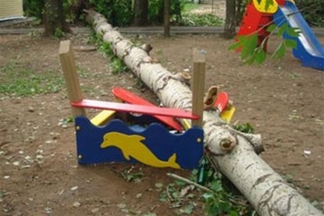 У Євпаторії на дітей впало дерево