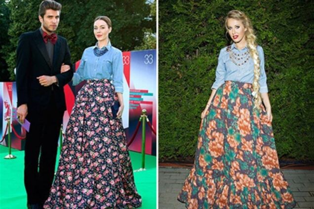 'Вушка', тюрбан і плаття в горох