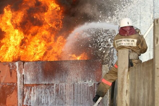 На выходных горела столица Украины