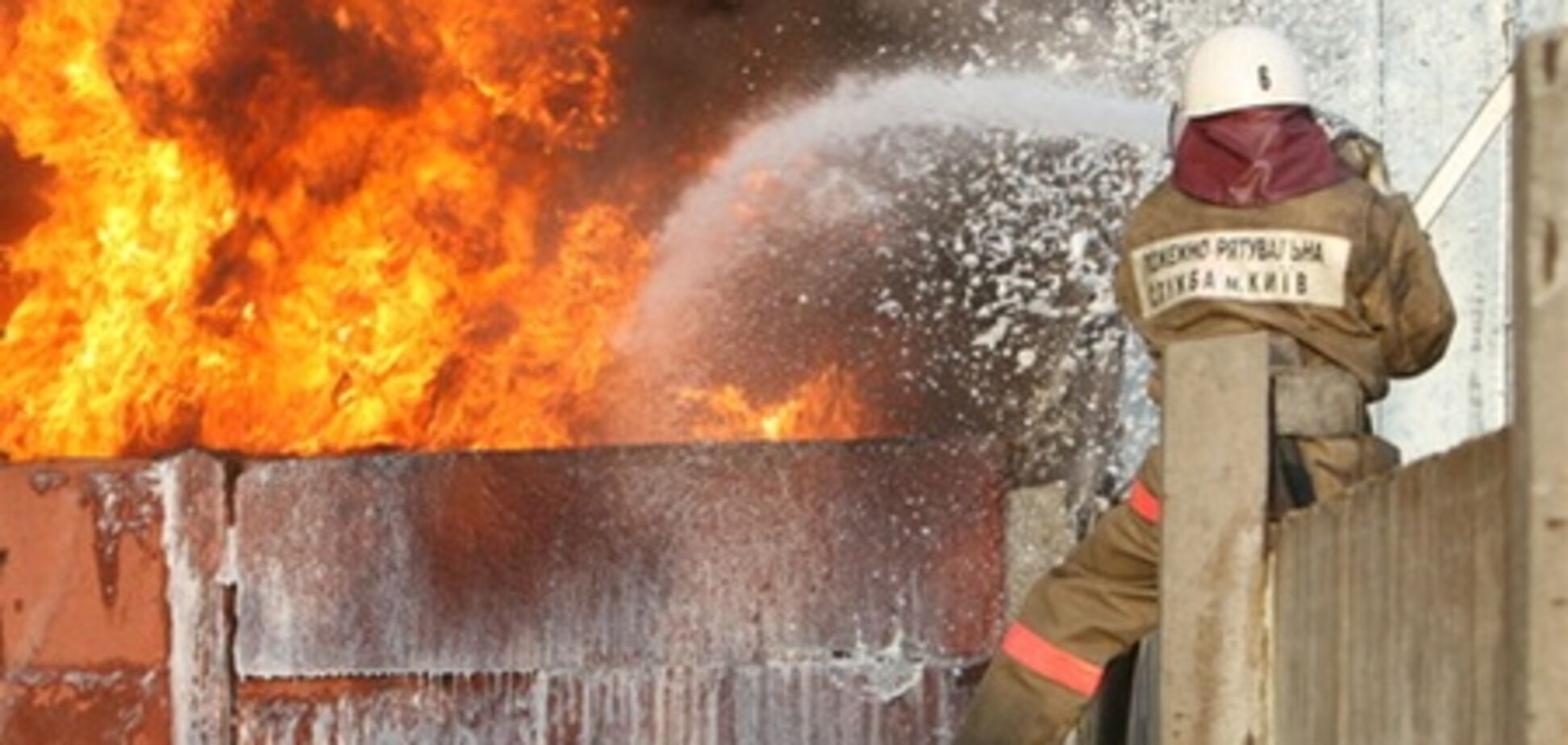 На выходных горела столица Украины