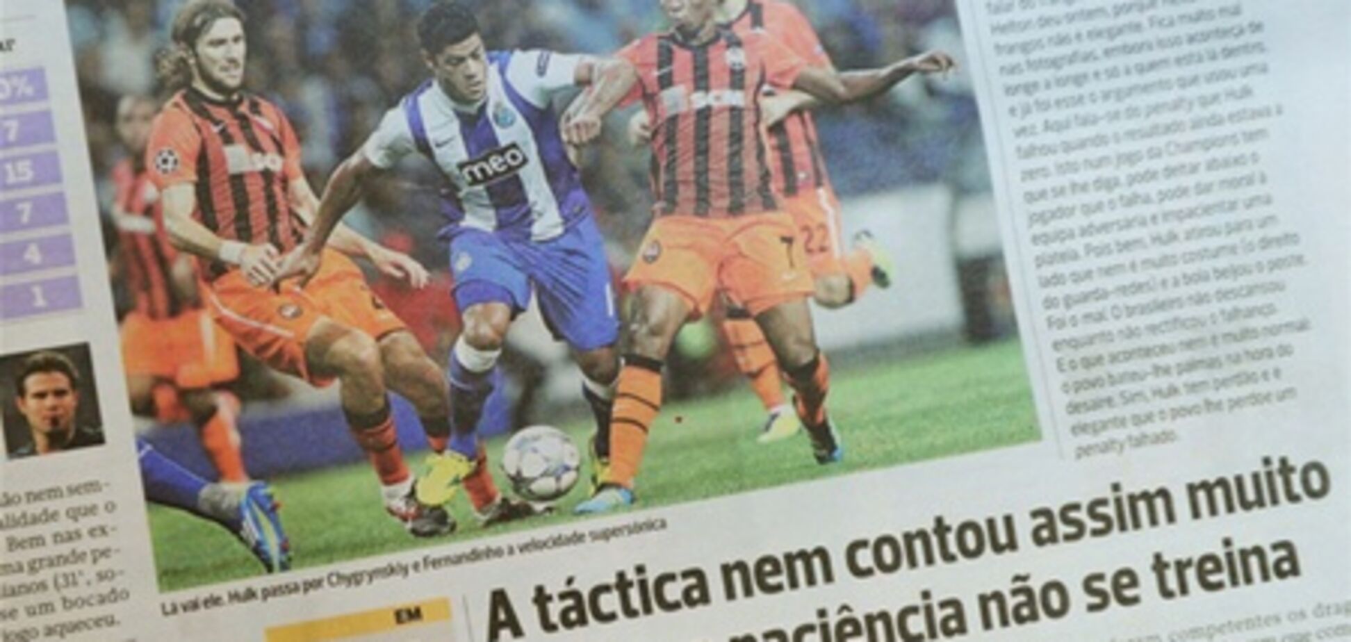 Португальская пресса красочно расписала победу 'Порту' над 'Шахтером'