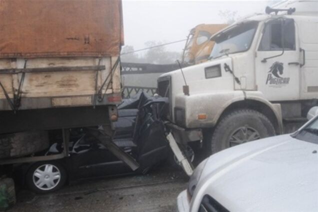 В Бразилии столкнулись 300 автомобилей. Видео