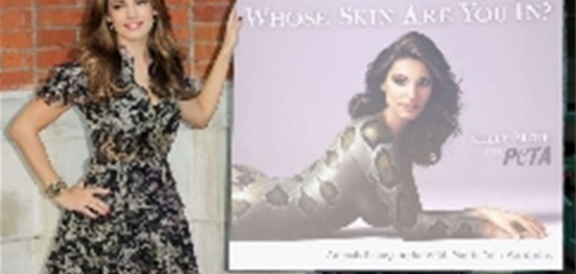 Актриса Келли Брук разделась ради экзотических рептилий