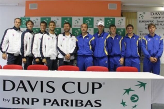 Кубок Дэвиса. Словакия вышла вперед в матче с Украиной