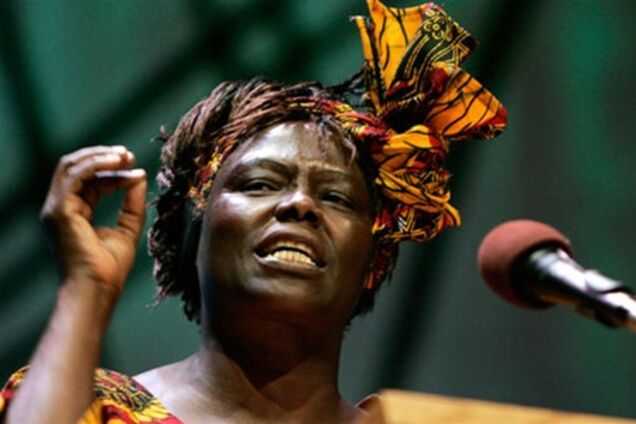 wangari maathais nobel peace prize acceptance Shotlist 1 wide of wangari maathai, nobel peace prize winner 2004, in office talking to staff member from the kenya green belt movement 2. wangari maathais nobel peace prize acceptance Shotlist 1 wide of wangari maathai, nobel peace prize winner 2004, in office talking to staff member from the kenya green belt movement 2.
